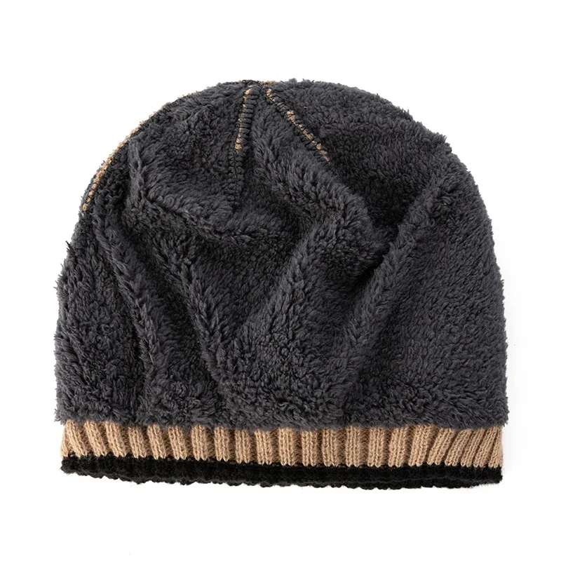 Unisex Winter Beanie Mütze für Männer Strickmütze Radfahren Caps Beanie Frauen Dicke Motorhaube Hüte Skullies Warme Sport Hüte – Detail 11