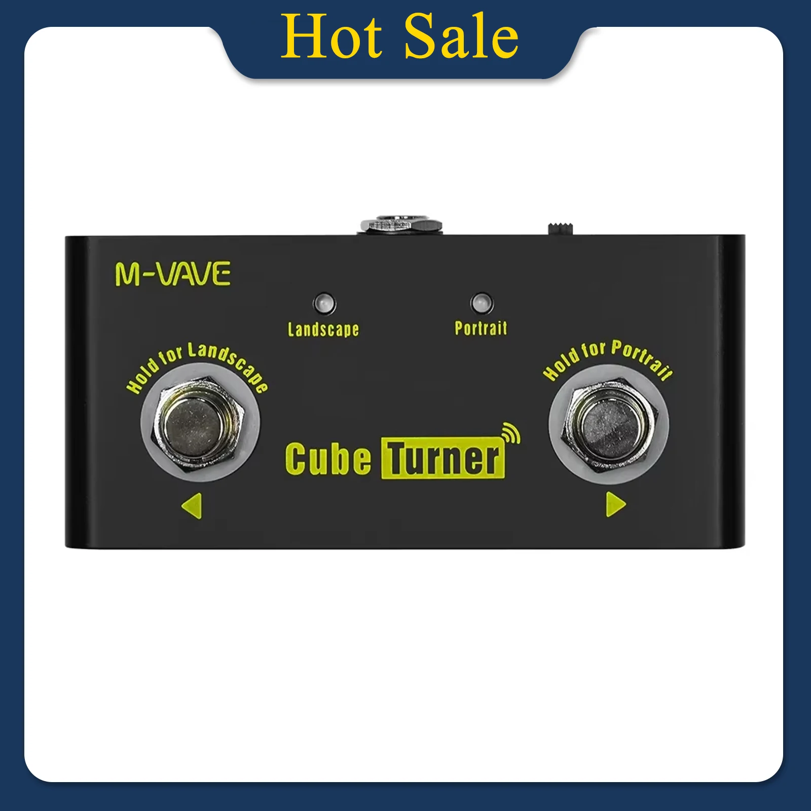 M-VAVE Cube Turner Wireless Page Turner Pedal Rechargeable Music Sheet Supports Looper Connection Compatible Guitar Parts