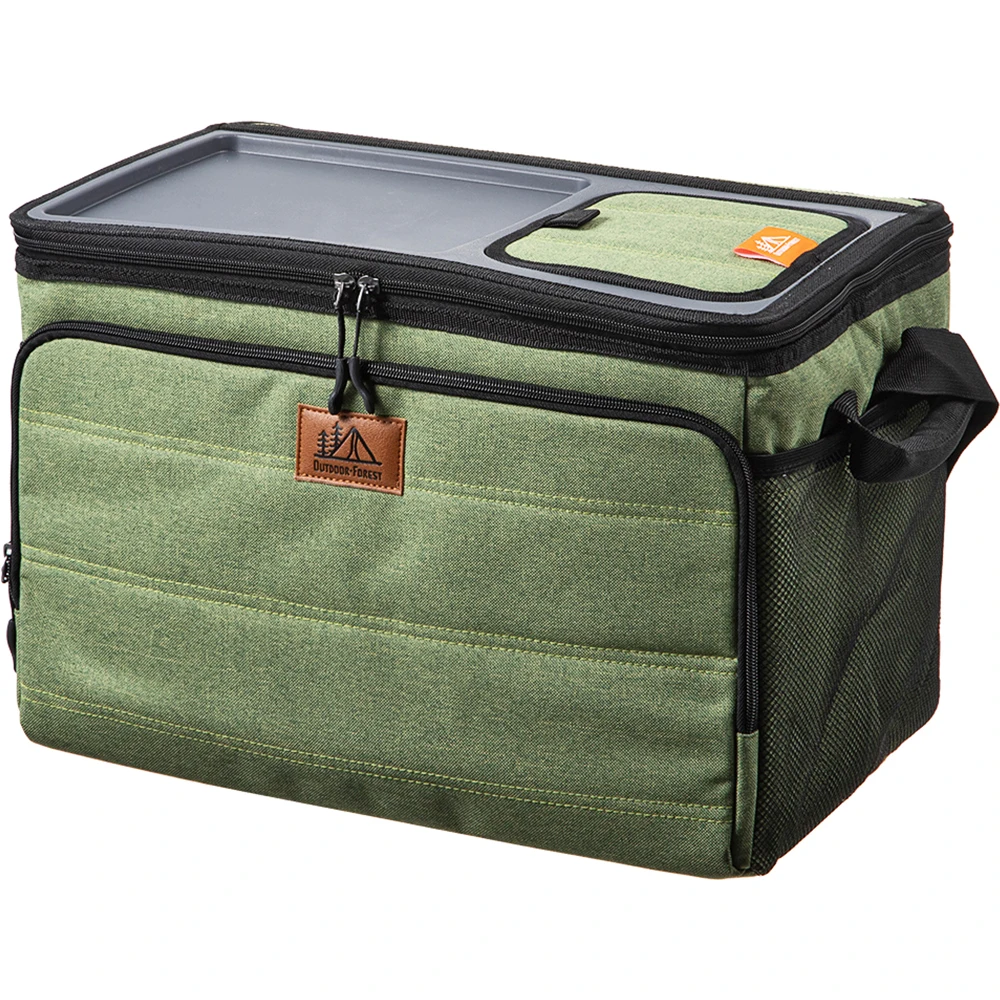 Outdoor Forest 50 Can Folding Table Top Cooler Package Freezer Soft Cooler
