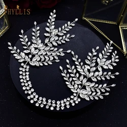 A437 Rhinestone wianek dla panny młodej błyszczący kryształ stroik ślubne akcesoria do włosów kobiety Tiara Hairband moda panna młoda Hairband