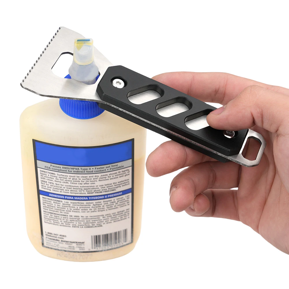 Lijmstrooier Gemakkelijk te gebruiken DIY Notch Troffel Hardhouten vloerenstrooier Lijmapplicators Tool