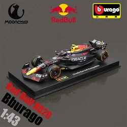 New Bburago 1:43 RB20 F1 Red Bull 2024 Hardcover #1 Max Verstappen #11 Sergio Perez Alloy Formula 1 Racing  Die-cast Model Gift