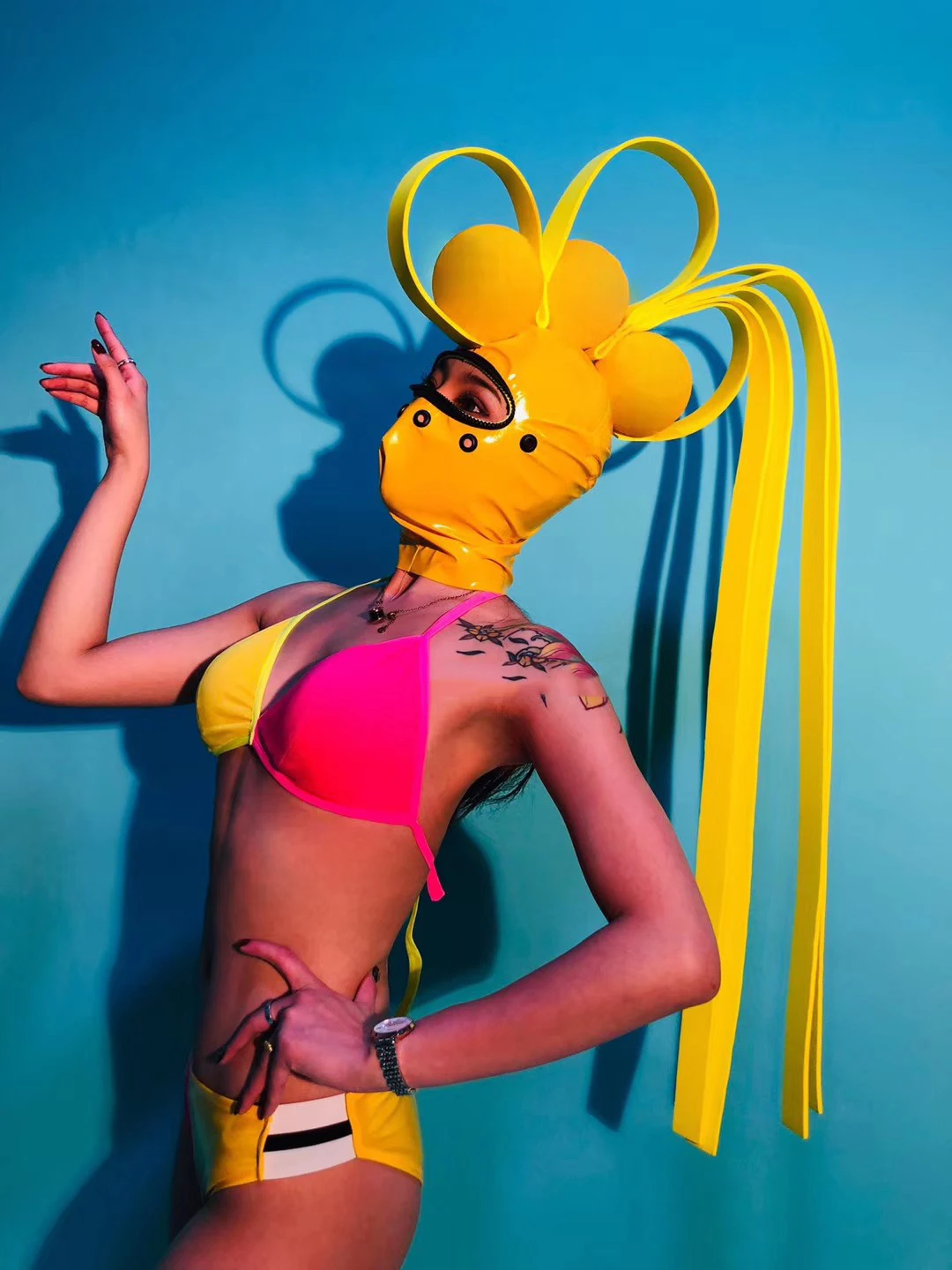 مثير جوجو ملابس رقص الإناث Dj المغني وتتسابق متعدد الألوان دعوى مهرجان الملابس ملهى ليلي عرض الوقت المرحلة ارتداء yj091