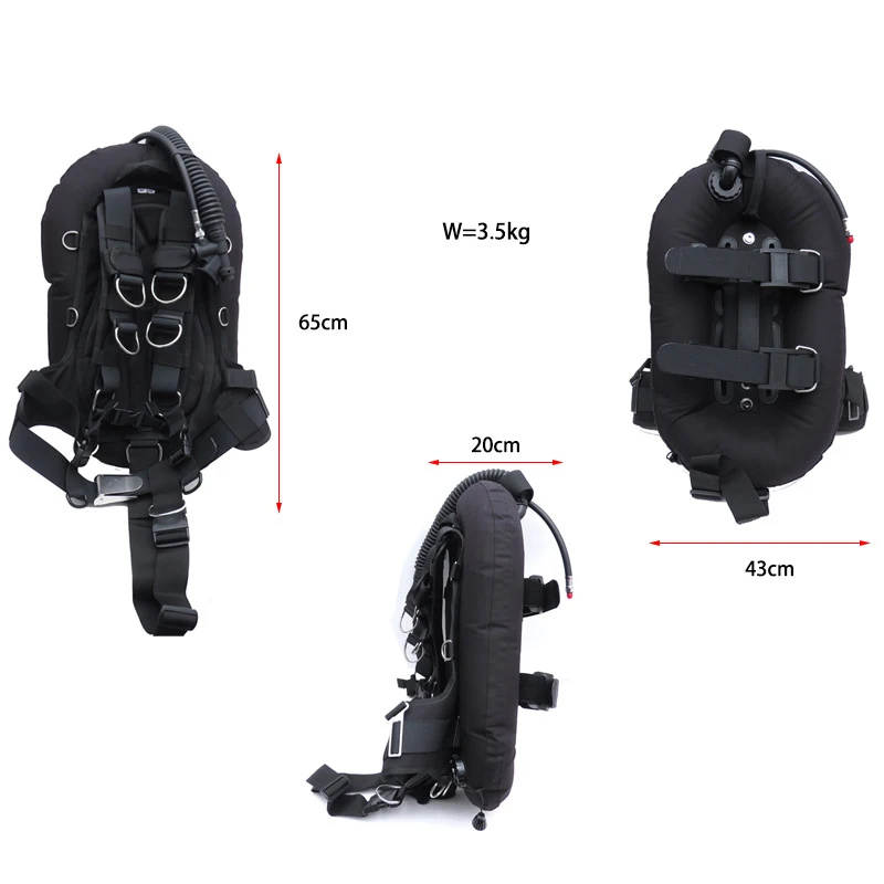 Scuba Diving Wing Single Tank 30LBS Donut Scuba Tech Diving Soft Harness Travel BCD view 4