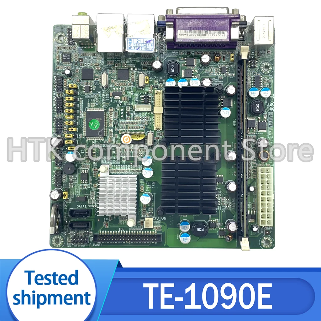 

100% тестовая рабочая плата TE-1090E ATOM N270 ITX с поддержкой DDR2, используемая протестированная плата TE1090E