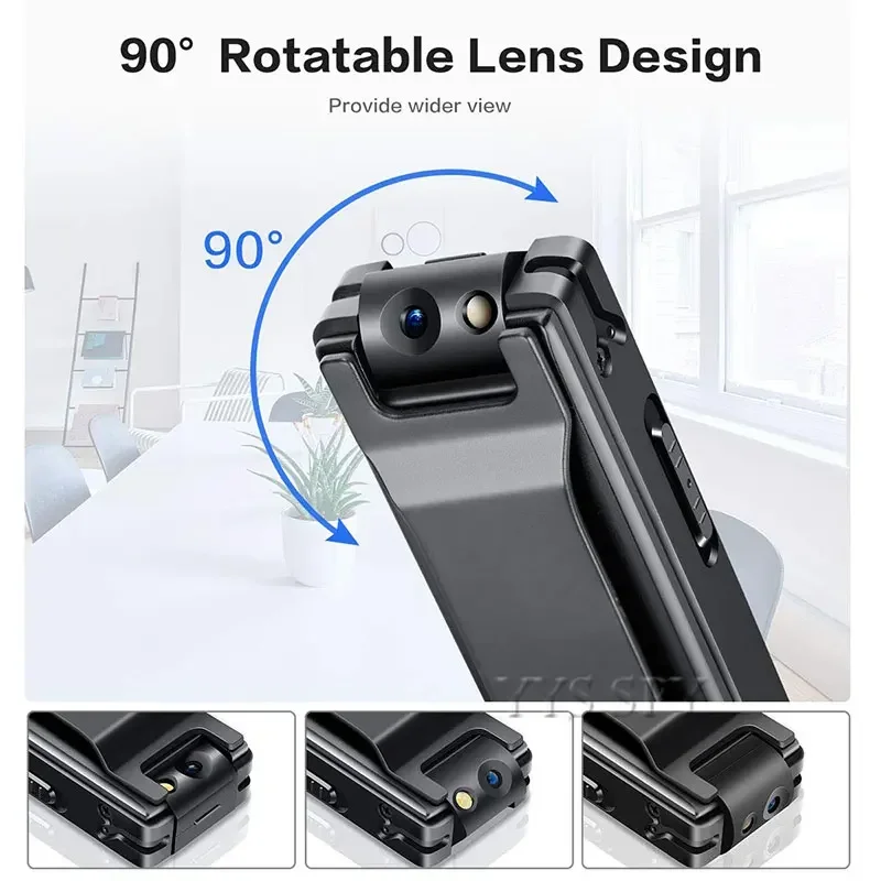 Mini cámara portátil de 1080P, vídeo de 6 horas, cámara Digital inteligente para el hogar, compatible con tarjeta TF oculta, cámara corporal pequeña Espia