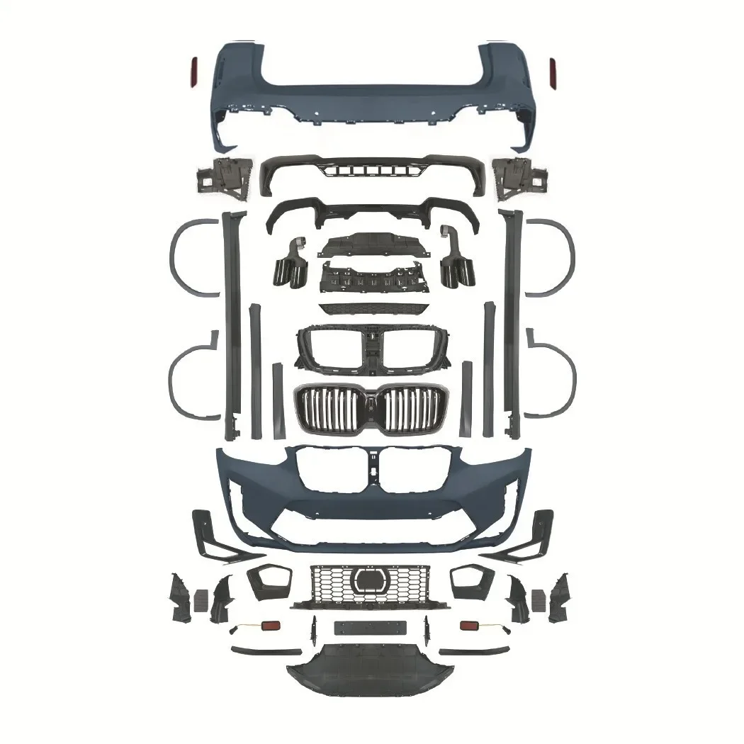 

Подходит для BMW X3, предварительная замена и позже. Комплект старого и нового бампера объема X3M, обычный комплект кузова G01.
