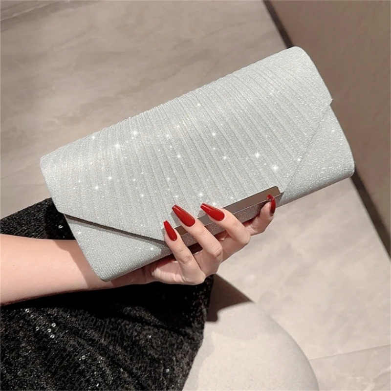 

Women Formal Evening Bag Banquet Glitter Purse Clutches Handbag Envelope Bag E74B