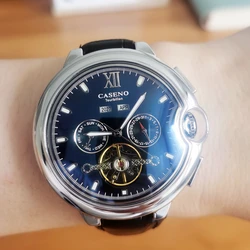 Luxury Automatic Watch Men Business Mechanical Wristwatches Top Brand Stainless Steel Multi-function Clocks Fashion CASENO 2022