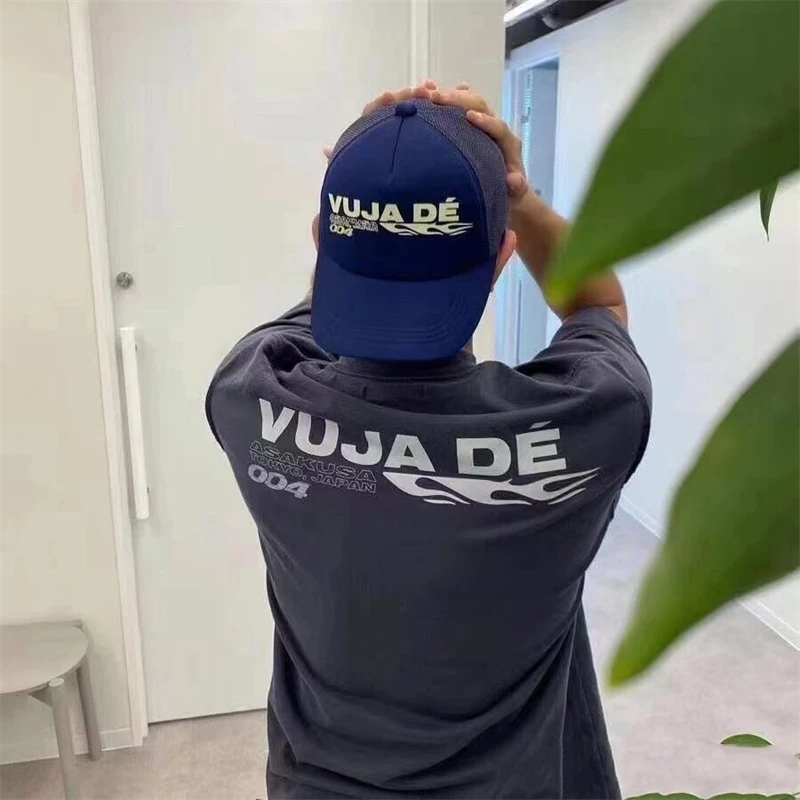 

Мужская футболка VUJADE 004, свободная базовая футболка с логотипом и принтом ор Sve KENIJIMA, круглая, молодежная, модная, летняя, подставка