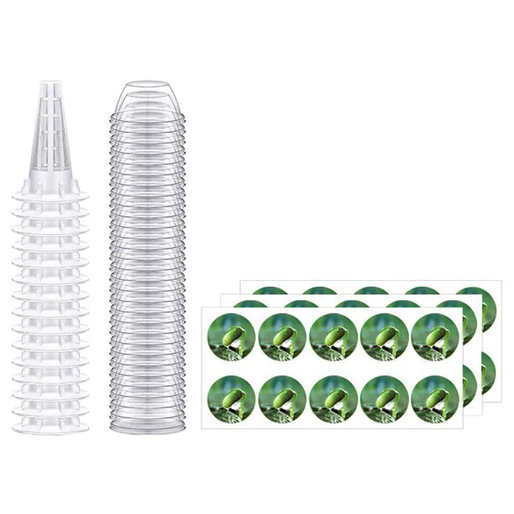 

Plastic Seedling Cover Green Baskets Pots Growing Seeds Hydroponic Supplies Humidity Dome Transparent Lids Labels Garden System