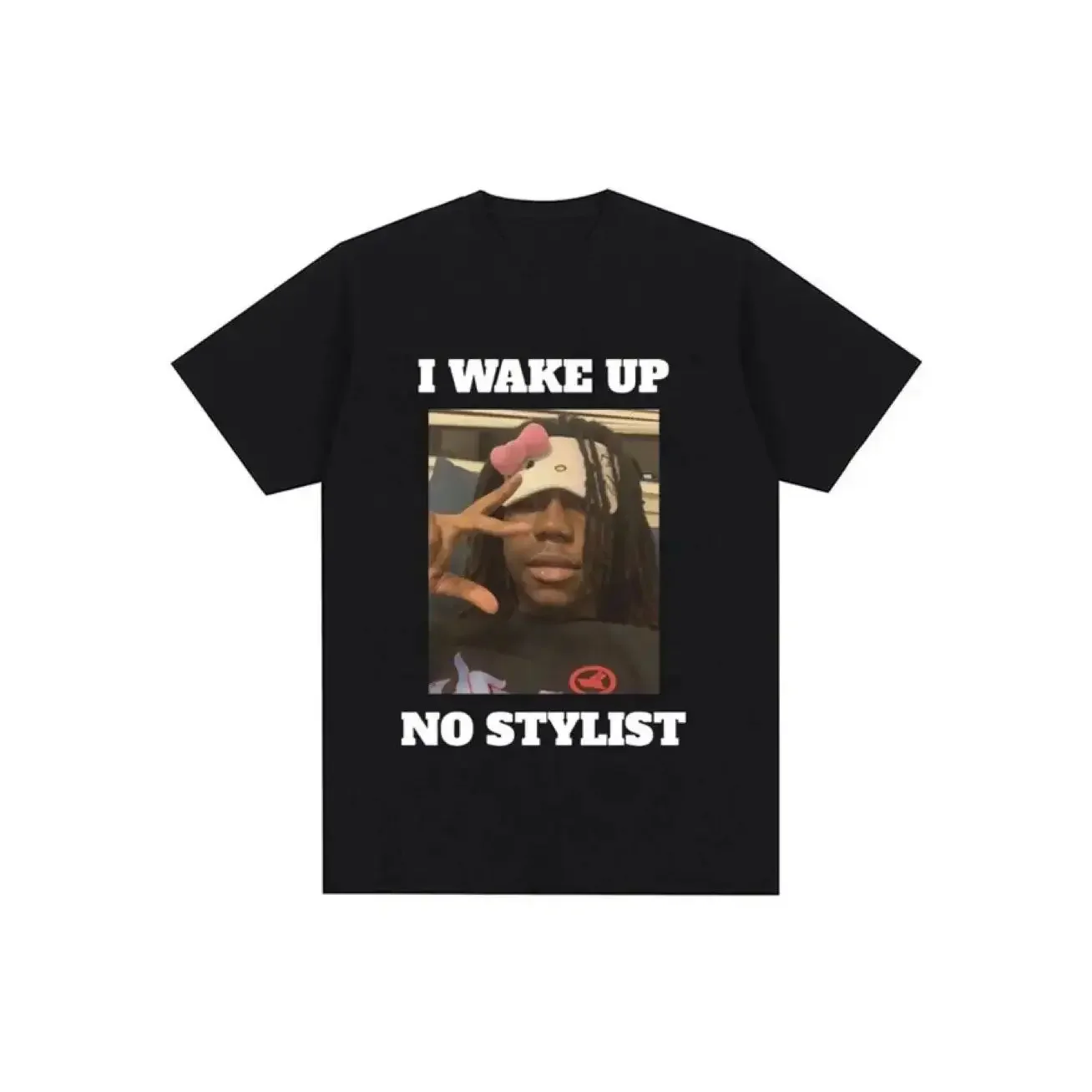 Funny Rapper Destroy Lonely Graphic I Wake Up No Stylist Hip Hop Cotton Short Sleeve Streetwear heavyweight style tops lnformal