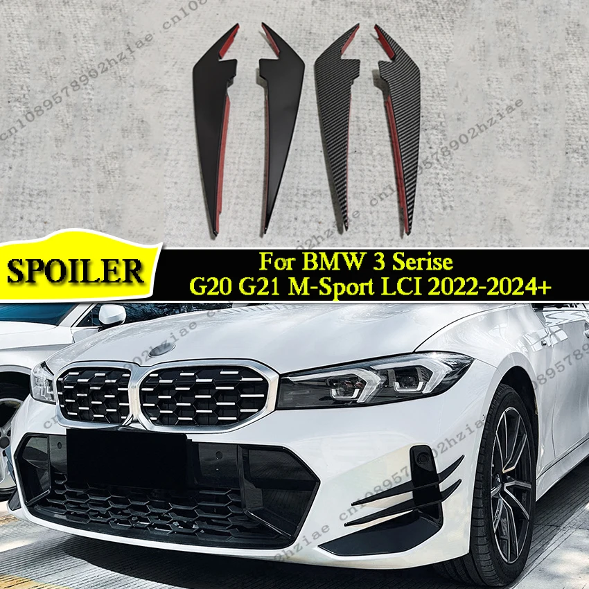 

Front Bumper Side Air Vent Cover Trim For BMW 3 Series G20 G21 G28 LCI M Sport 318i 320i 330i M340i 2023-2024 Intake Frame Lip