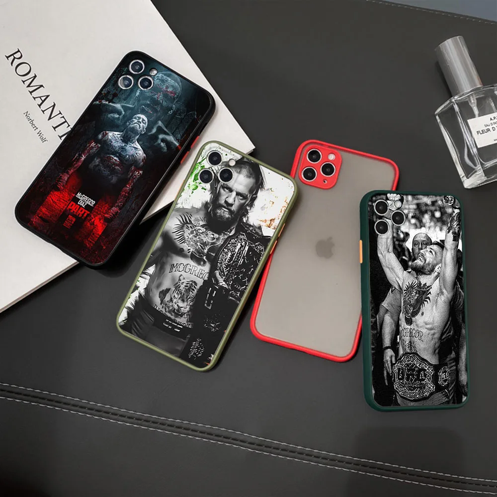 Luxury Conor Mcgregor Frosted Translucent Phone case For iPhone 15 14 13 12 11 Pro Max Mini XS Max SE X XR 6 7 8 Plus 6S Cover