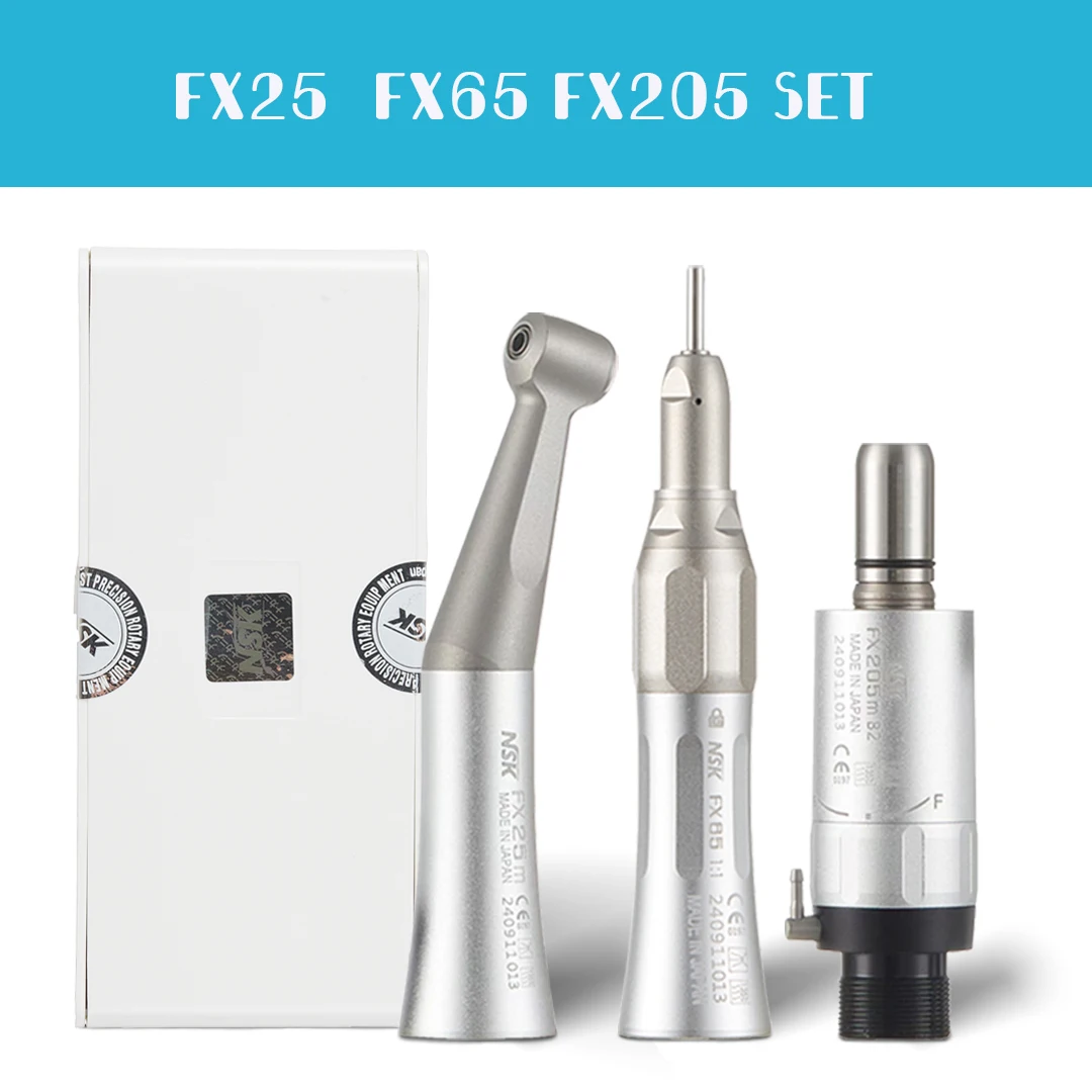 NSK FX25 FX65 Dental 1:1 Direct Drive Contra Angle Low Speed Handpiece Mini Head Dentistry Against Contra Angle Polishing Tools