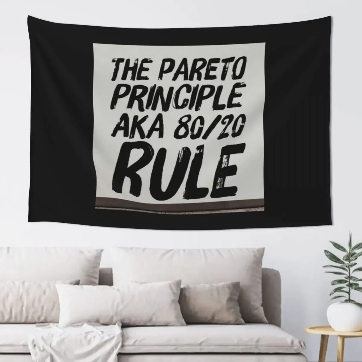 Copy of The Pareto Principle aka 80/20 Rule Tapestry Room Decor House Decoration Aesthetic Room Decorations Carpet Wall Tapestry