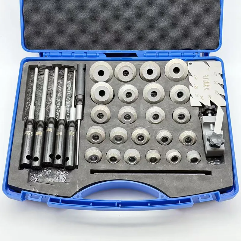Car Motorcycle Valve Seat Reamer Kit,  Valve Seat Cutter Grinding Wheel Set, Engine Cylinder Head Valve Seat Repair Hand Tools