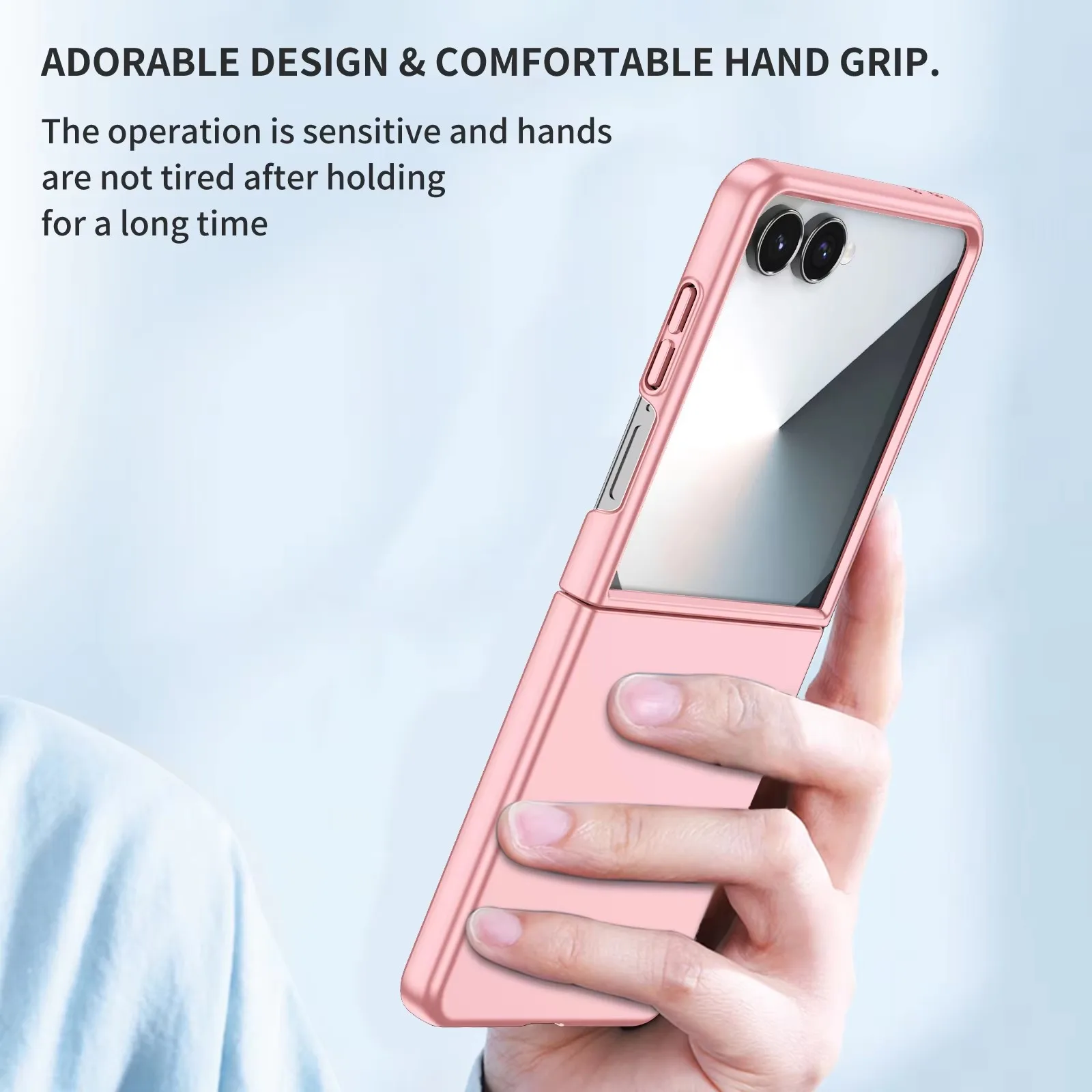 Luxury Phone case For Samsung Galaxy Z Flip 7 6 5 4 3 skin-feel foldable shockproof and fingerprint-resistant