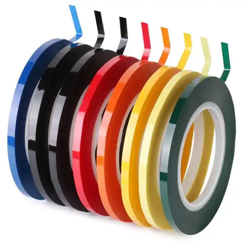 Strong Adhesive 3/5/8/10mm Width Marking Tape 66 Meters Multicolor Coding Tape Whiteboard Tape