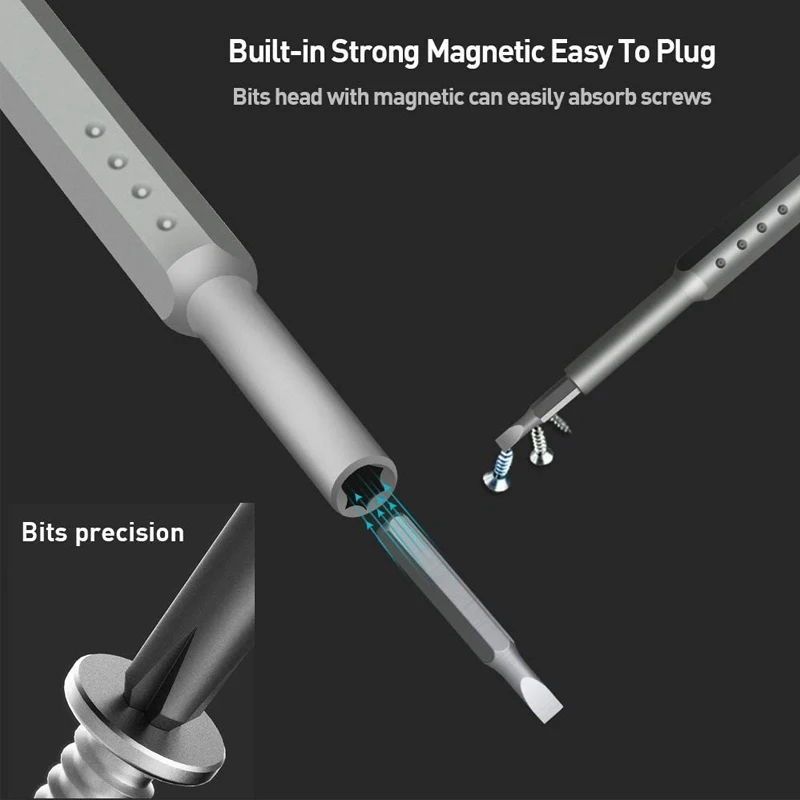 48/50 In 1 Screwdriver Set Magnetic Screwdriver Bit Precision Torx Hex Drill Bit PC Phone Screwdriver Kit Hand Tool Kit