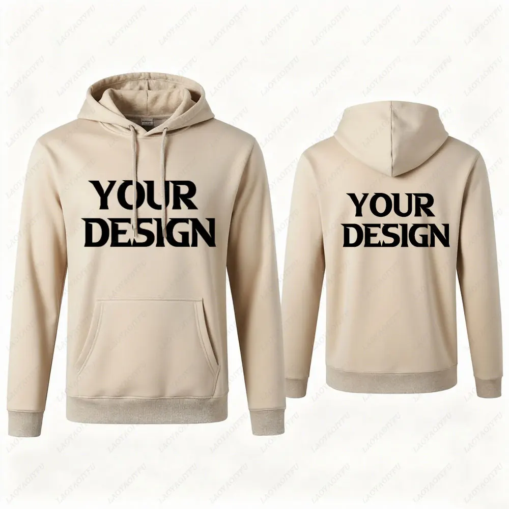 2025 لتقوم بها بنفسك مخصص شعار العلامة التجارية الخاصة بك جديد الخريف الشتاء بلايز الرجال عادية بلون هوديس البلوز البلوز الرجال الملابس #5