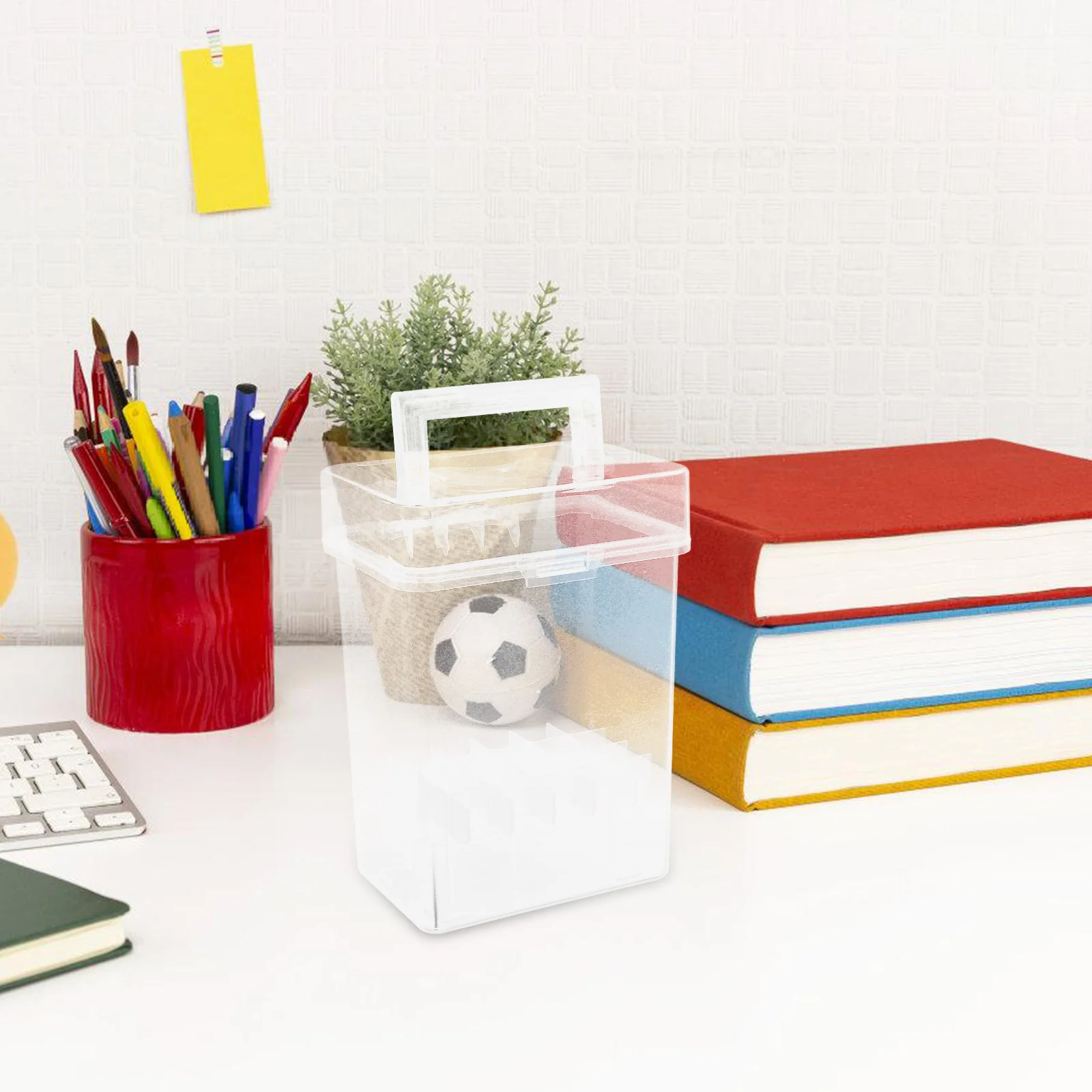 

Marker Storage Box Clear Large Capacity Portable Pen ganizer Case Pencil Sketching Supplies Carrying Container Plastic Marker