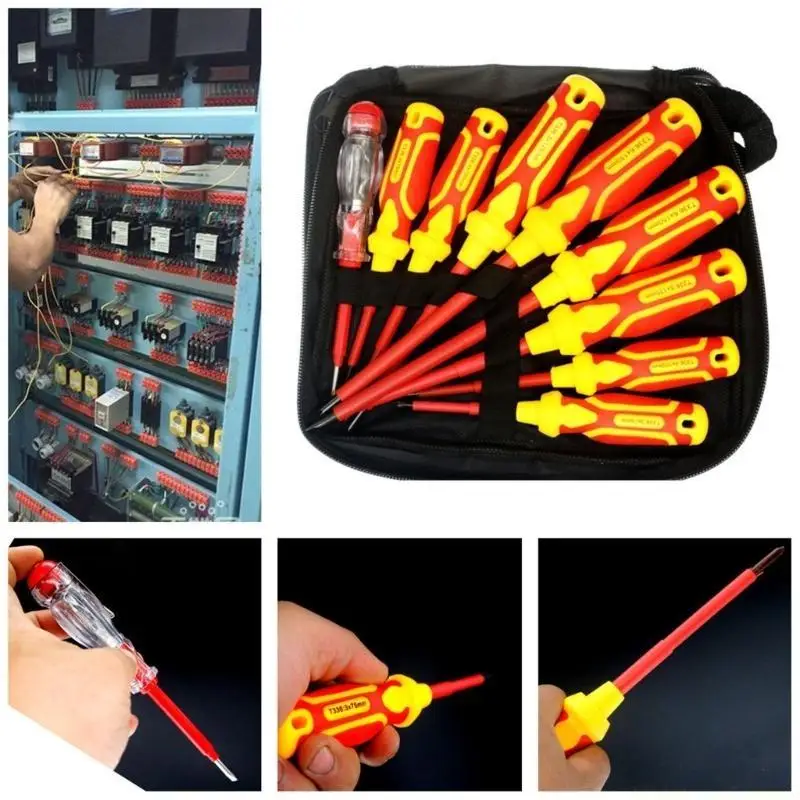 

A2BE Convenient 9 Tool Screwdriver Set For Electronics And Appliances