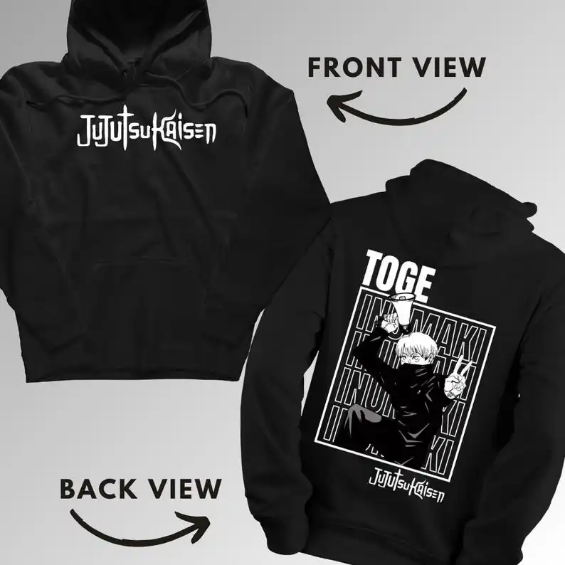 Toge Inumaki Jujutsu Kaisen Hoodie Anime Sweatshirt Trendy Manga Clothing JJK Anime Merchandise Unisex Casual Wear