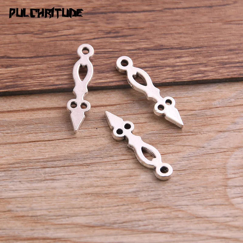 30PCS 6*26mm Two Color Vintage Metal Zinc Alloy Steampunk Pointer Charms Fit Jewelry Pendant Charms Makings