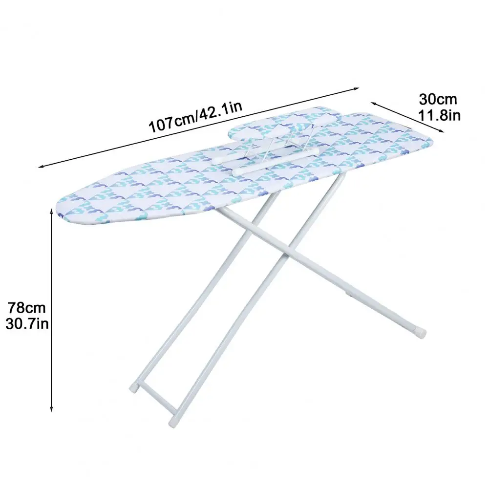 42 inch Large Ironing Board Cover Ironing Board Protective Non-slip Colorful Extended Ironing Board Foldable Legs