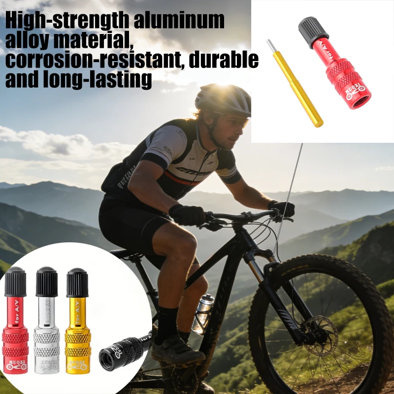 

Bicycle Fork Valve Adapter: Aluminum Alloy Extension Conversion Nozzle for mountain Bicycle Inflatable Fork Valve Accessories
