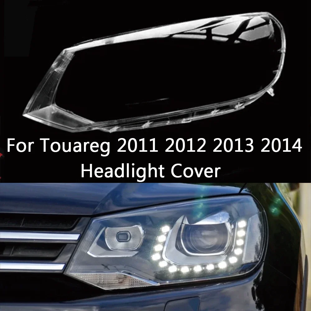 

HTTCY автомобильная фара, крышка объектива, стекло She, абажур, лампа автоматического освещения для Volkswagen VW Touareg 2011 2012 2013 2014