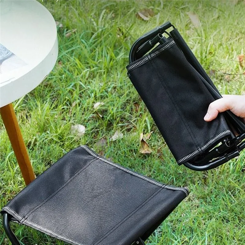 

Outdoor Folding Stool Portable Stool Travel Camping Fishing Folding Stool Subway Queuing Artifact Extra