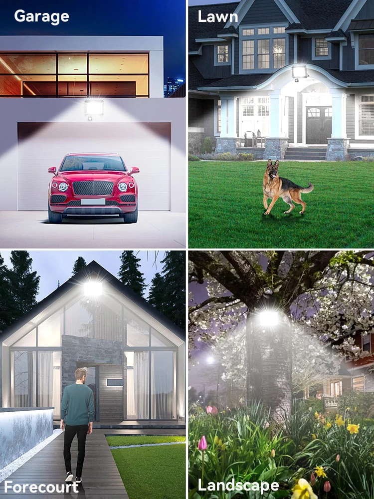 LED Floodlight PIR Motion Sensor Outdoor Light 20W 30W 50W 100W  200W AC220V Waterproof Outdoor Projector Spotlight For Garden