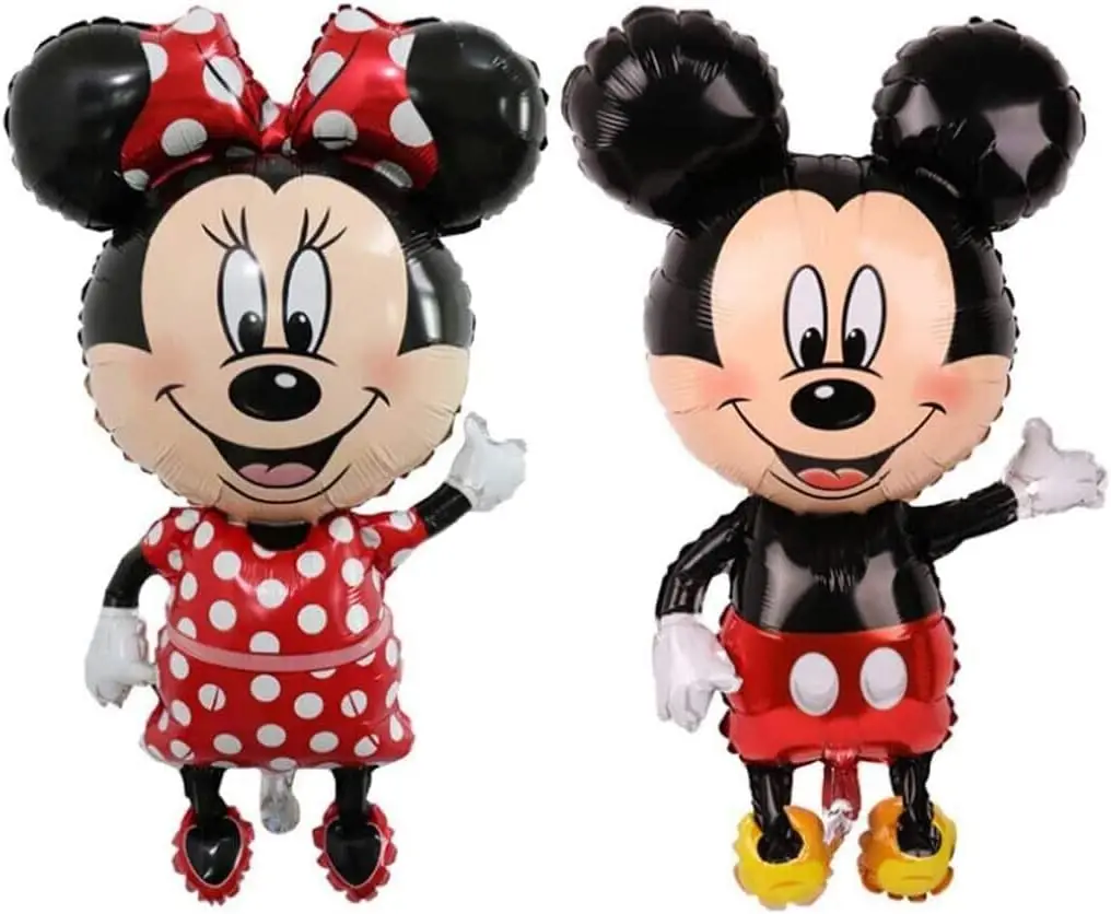 Minnie Mickey Mouse Balloon Giant Airwalker Mickey Minnie Head Balloons Foil Balloon for Kids Birthday Party Decoration Supplies