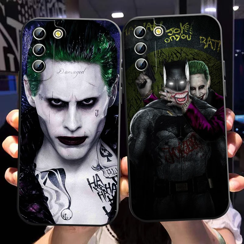 Fashion Handsome Joker Phone Case For Samsung S24 S23 S22 S21 S20 FE S10 S10e Ultra Plus Lite Black Soft Cover