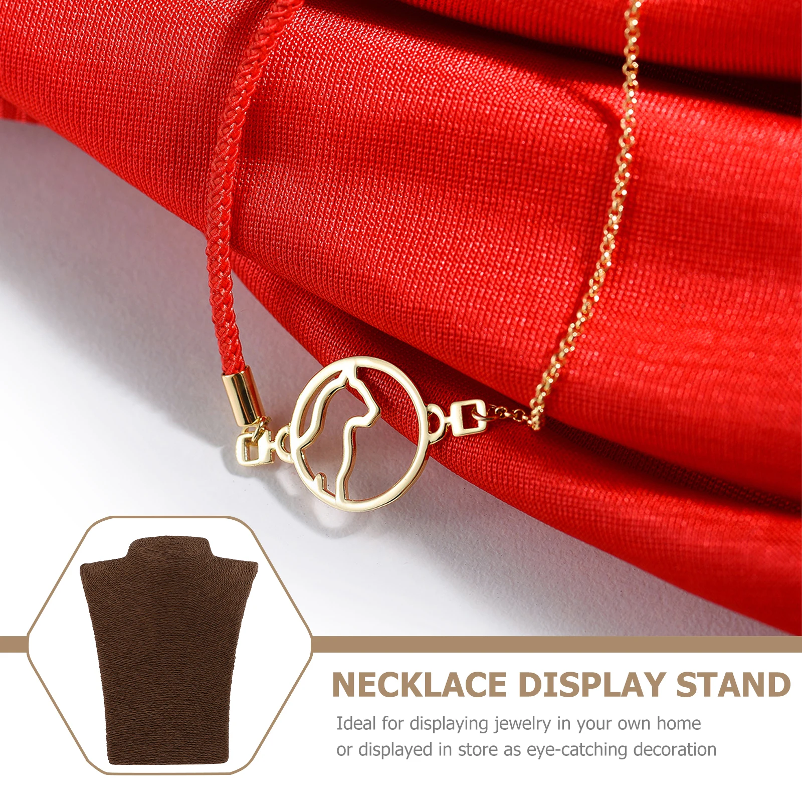 

Portrait Necklace Holder Model Display Rack Jewelry Earrings Stand Storage Organizer