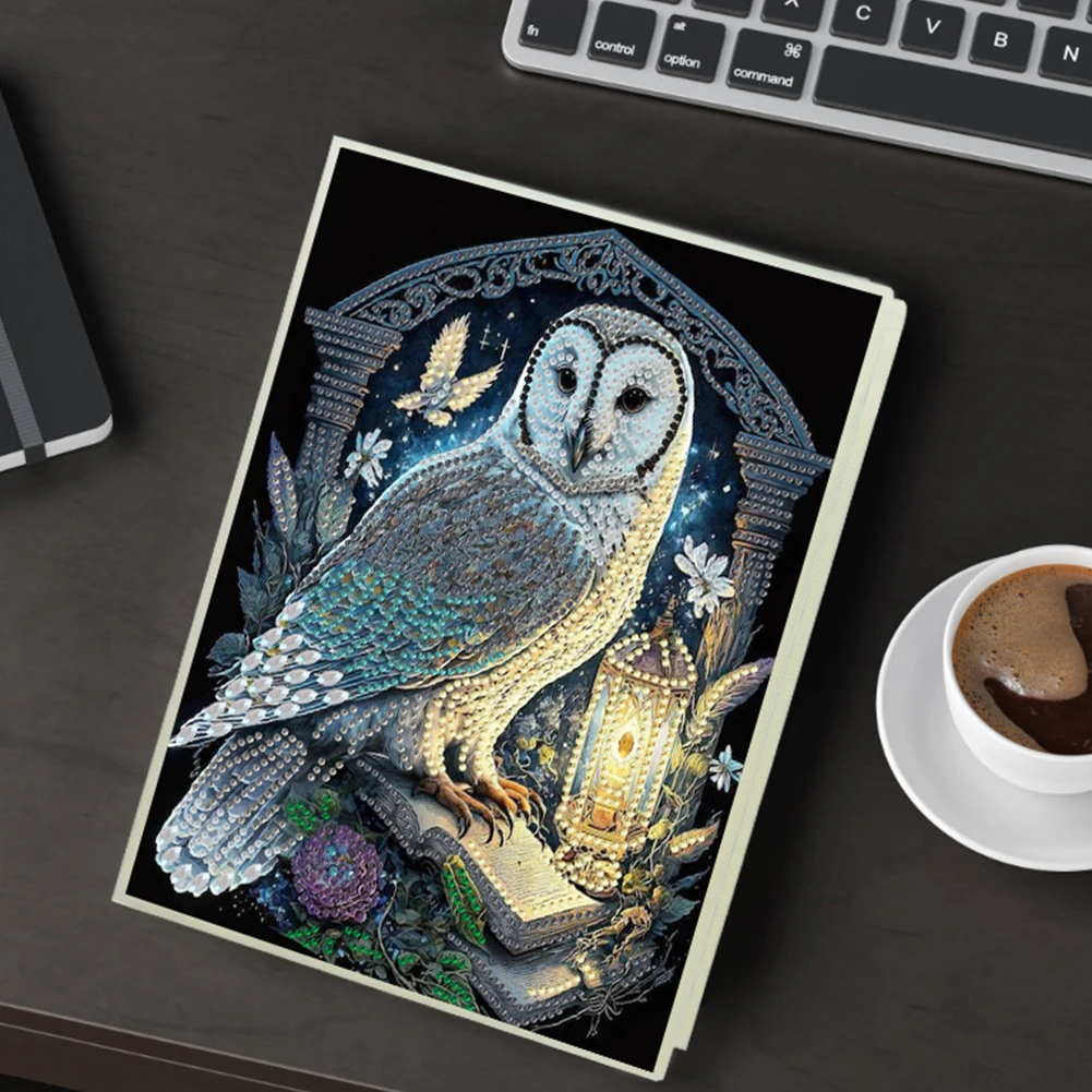 

Creative Diamond Painting Diary Notebook Featuring Resin Diamonds and Unique Design Perfect for DIY Enthusiasts and Fitness Tracker Lovers