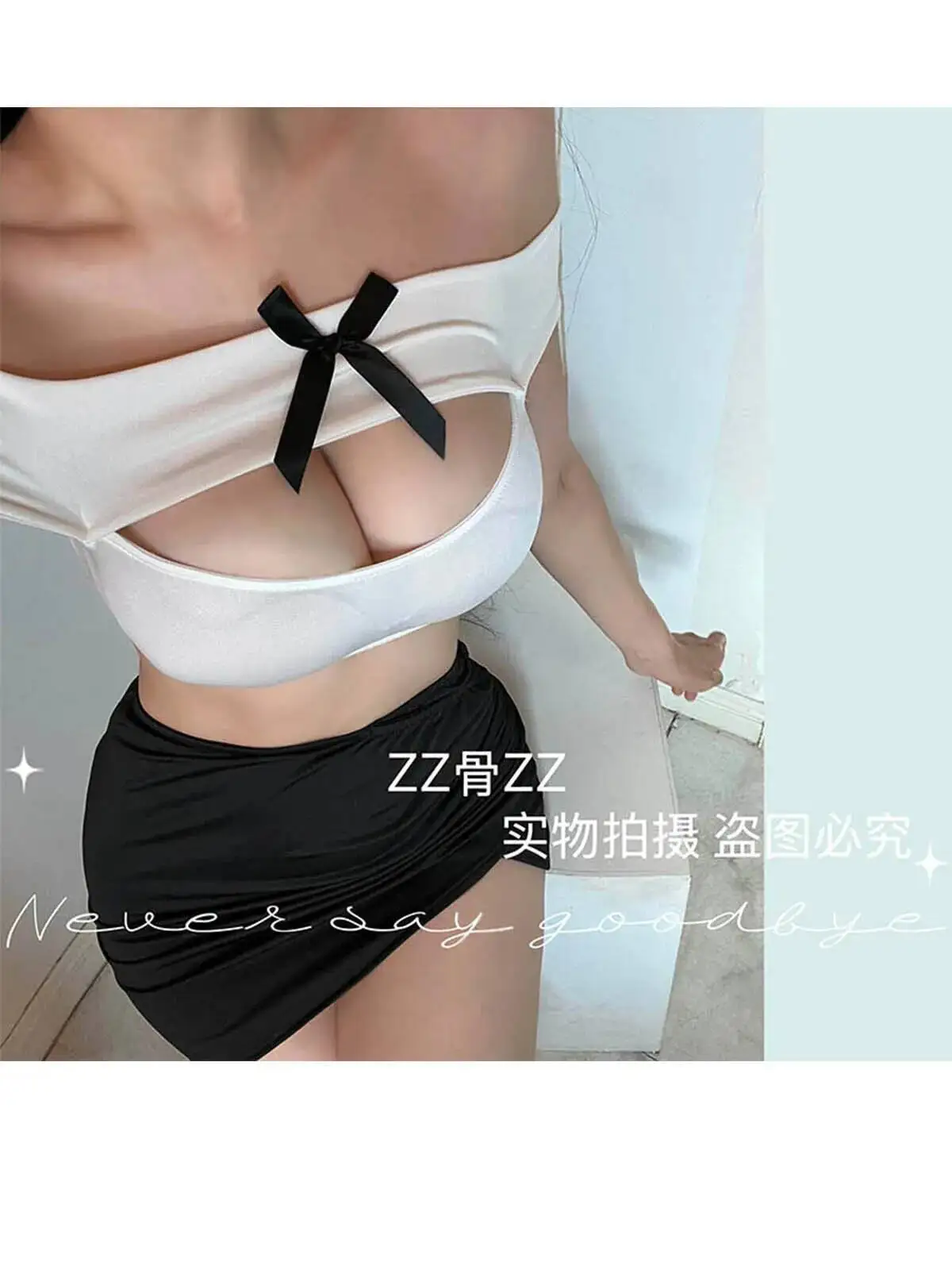 Primavera Nuovo Sexy Puro Desiderio delle Donne Hollow Una Spalla T-Shirt + Vestito Diviso Elegante Moda Dolce Donne Coreane 2025 Nuove Magliette E Camicette H29