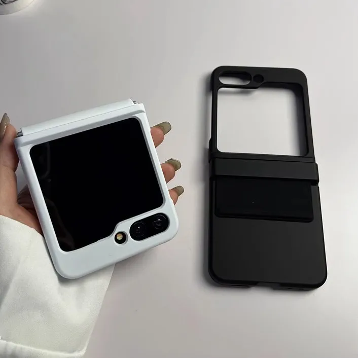 For Samsung Z Flip 6 Official Case Elastic Strap Hinge Protection Slim Matte PC Cover for Samsung Galaxy Z Flip 6 5 4 3 ZFlip5