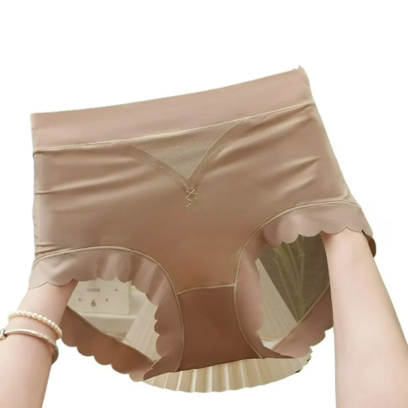 Pure Desire Style Satin Women's Underwear Unique Lace Internet Celebrity Antibacterial Quick-drying Thin Transparent New Style