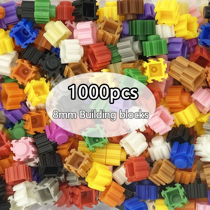 

1000pcs 8*8mm Pixel Art Puzzle Micro Diamond Building Blocks 20colors DIY 3D Small Brick For Children's Toy Educational Kids