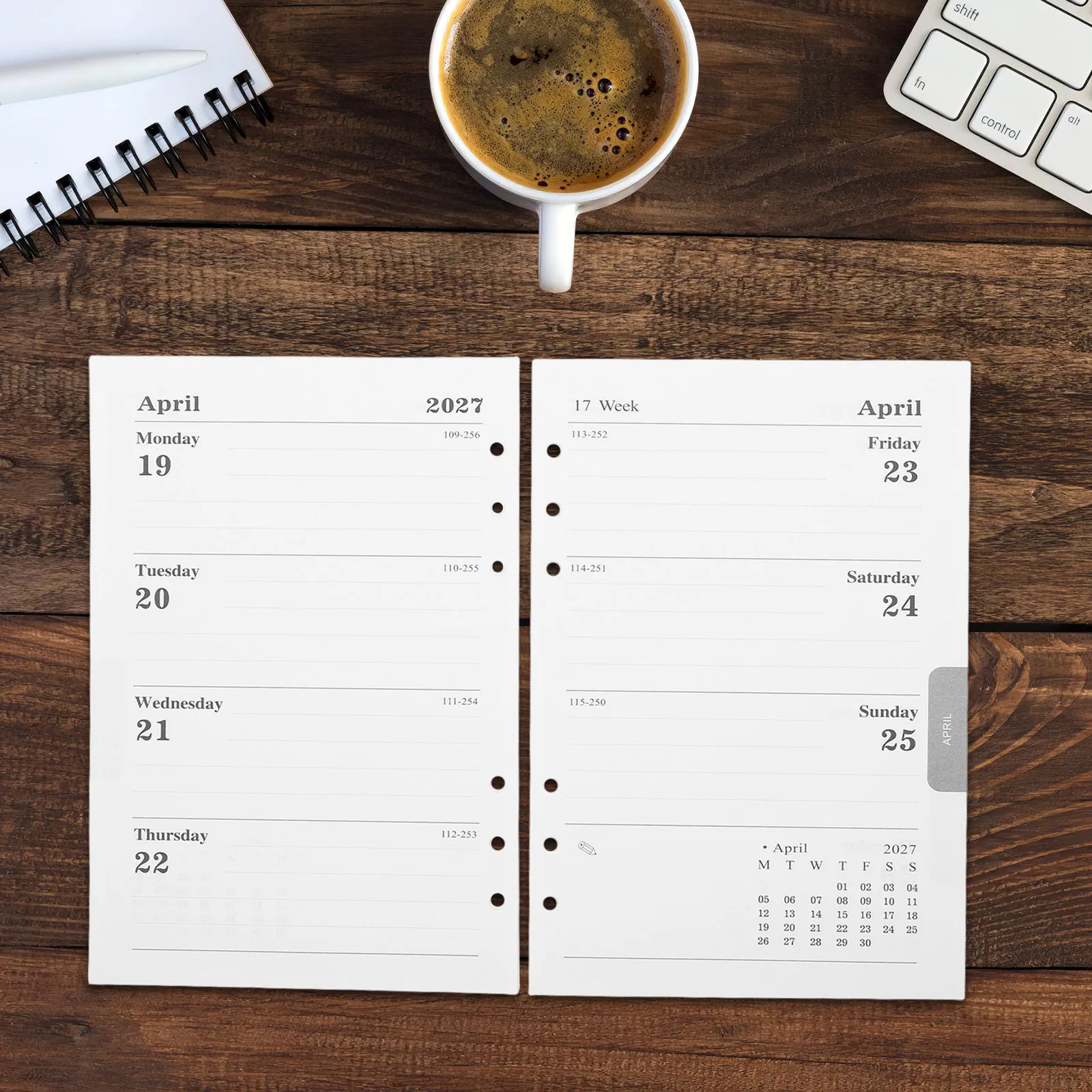 64-folhas-de-refil-para-agenda-de-folhas-soltas-formato-a5-com-calendario-semanal-e-mensal-para-inserir-de-janeiro-de-2027-a-dezembro-de-2027-papel-para-fichario-de-agenda-com-6-furos