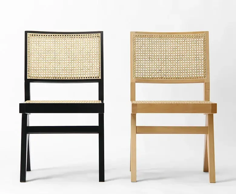 

Modern Design Wooden Designer Chair Solid Wood Rattan Dining Chairs For Hotel Furniture Elegant And Durable Chair