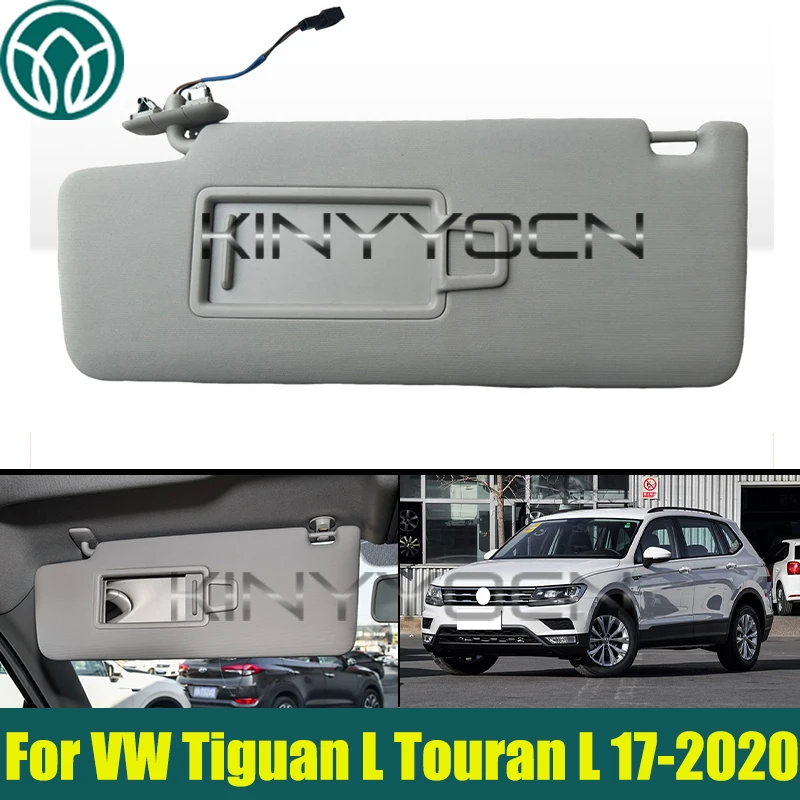 

Gray Car Sun Visor For VW Tiguan L Touran L 2017-2020 Sunvisor with Makeup Mirror