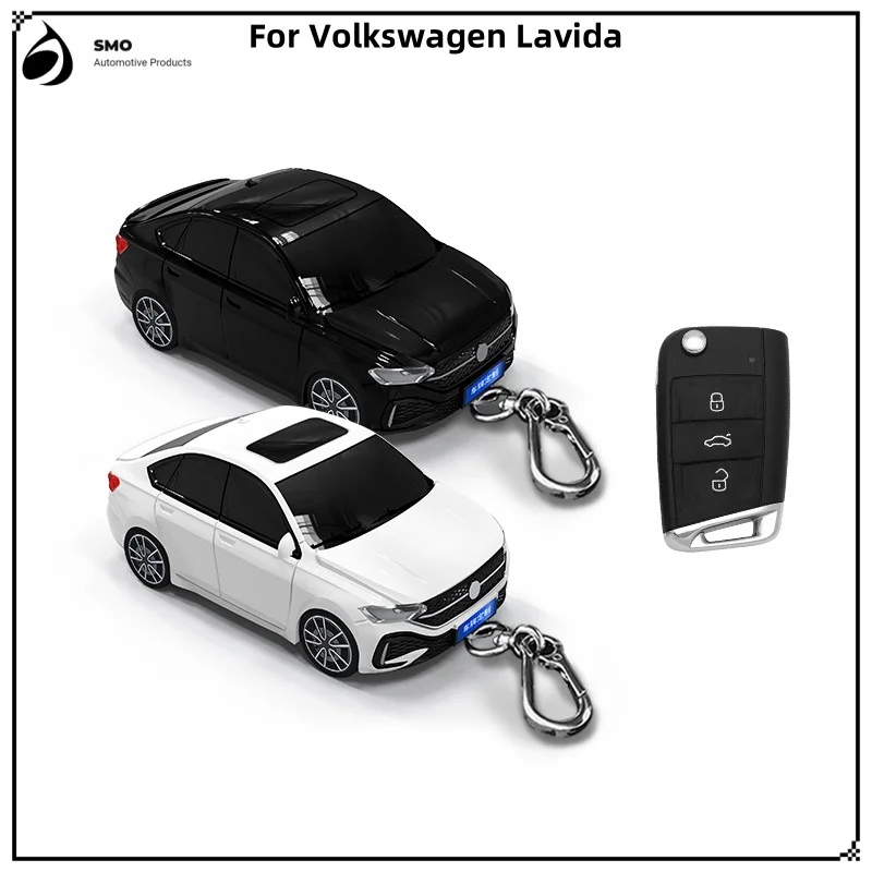 

For Volkswagen Lavida Key Cover with Lights Car Key Fob Car Model Key Protector Auto Accessories Creative Personalized Gifts New