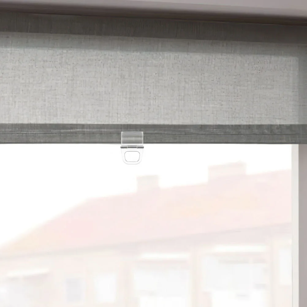 

8pcs Pleated Blind Clips Plastic Window Shade Pull Handles For Easy Installation Stable Support Bedroom Living Room