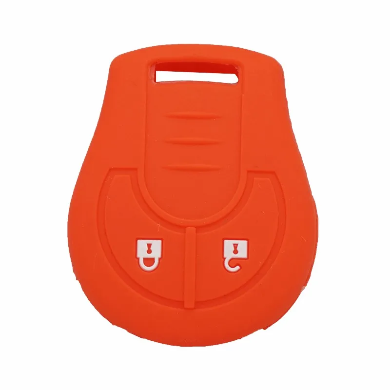 Xinyuexin Silicone Car Key Cover FOB Case for Nissan Juke Note Micra Cube Qashqai Remote Key Holder Bag 2 Buttons Car Accessory