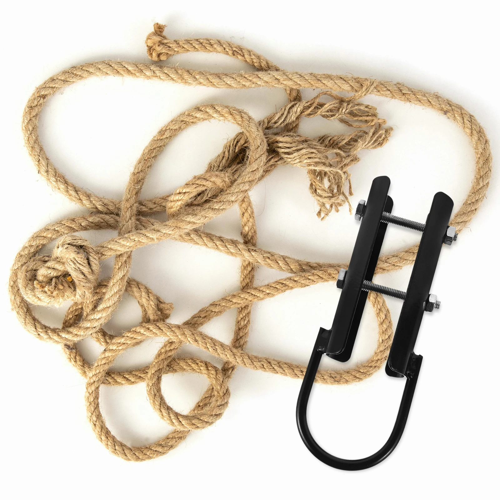 Climbing Rope Storage ganizer Fitness Training Battle Ropes Secure Fixation Gym Workout Clamps Hooks Garage Home Exercise