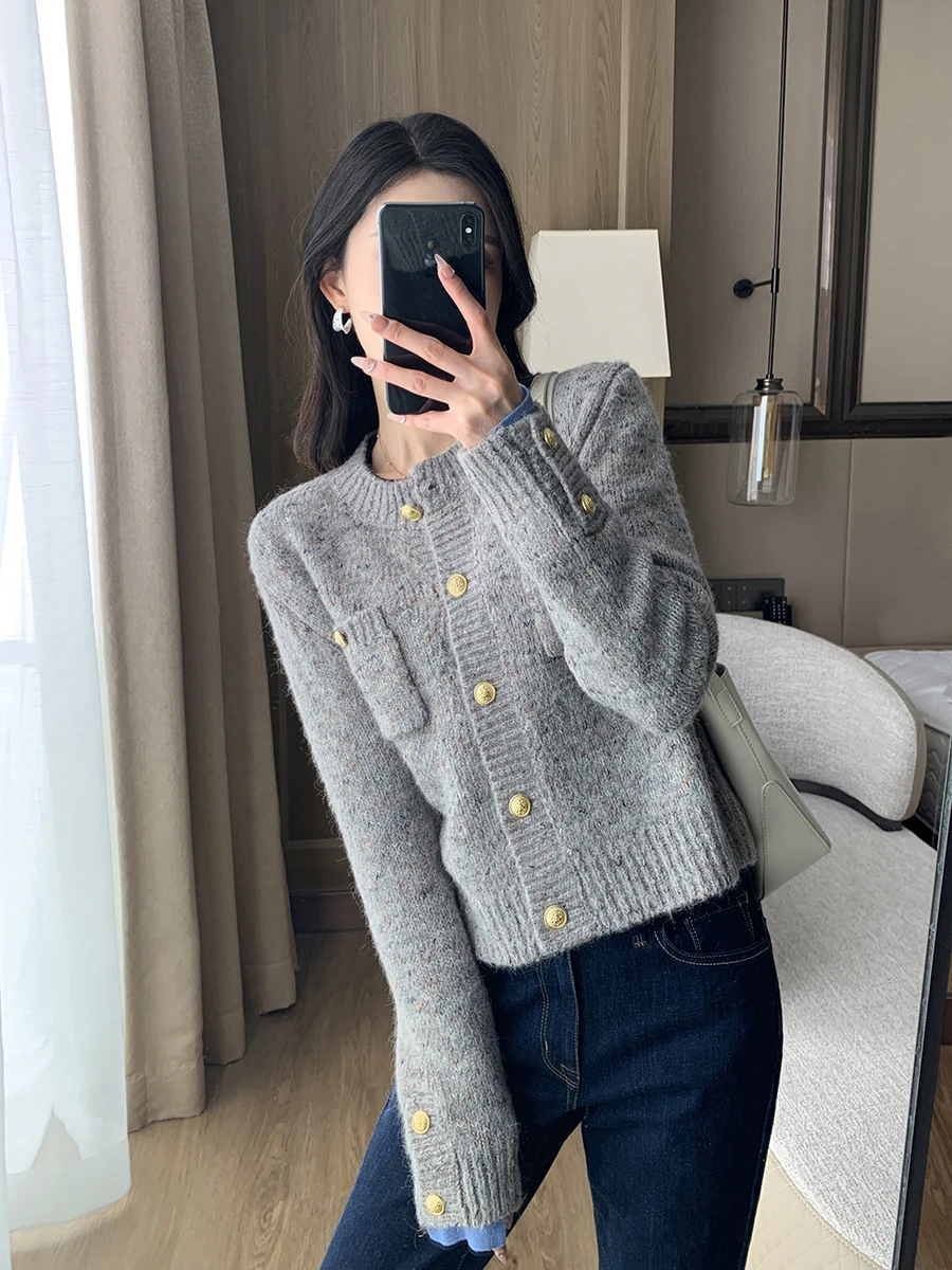 

ay Knitted Sweater Coat Women's Faionable Beautiful Open Cardigan Autumn Winter New Arrival Polyester Nylon Acrylic Wool ...